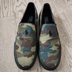 Polo Ralph Lauren Men's Green Camouflage Slip-On Size 12D